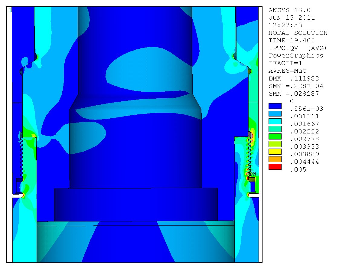 Structural analysis of a Open Water Lubricator V.alve assembly in accordance with ISO 13628-7 & fatigue analysis using the Smith-Watson-Topper method (stress plot)