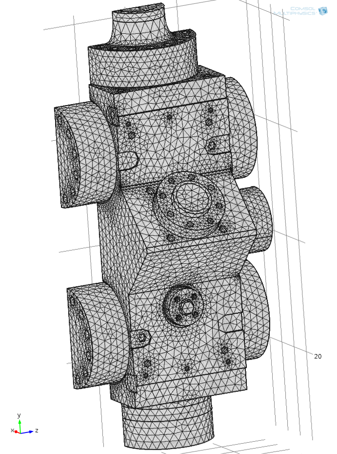 FEA of a valve block body subject to pressure & external loading in accordance with ISO 13628-7