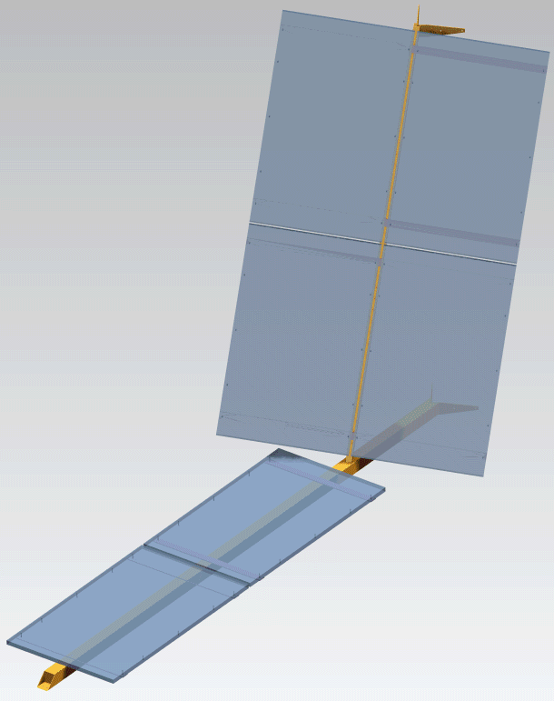 6 Panel solar bracket, taking advantage of cross-reflection to increase panel daily efficiency